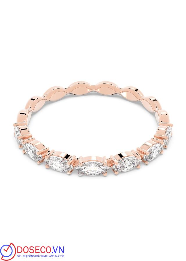 Nhẫn Vittore Marquise màu vàng hồng size 52 - Swarovski Vittore ring Marquise cut, White, Rose gold-tone plated size 52 5366583